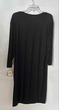 Load image into Gallery viewer, Kasper Womens Black V-Neck Long Sleeve Tie Waist Wrap Dress Size 3X With Tag
