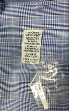 Load image into Gallery viewer, Ralph Lauren Mens Blue Plaid Print Classic Fit Dress Shirt Size XL 17 34/35
