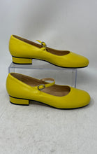 Load image into Gallery viewer, Clizia Womens Yellow Round Toe Block Mary Jane Ballet Flats Size 39
