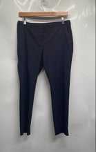 Load image into Gallery viewer, Mario Serrani Womens Dark Blue Textured Flat Front Pockets Dress Pants Size 8

