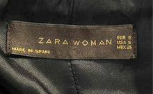 Load image into Gallery viewer, Zara Womens Black Wool Long Sleeve Button Front Jacket Size Small
