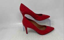 Load image into Gallery viewer, Calvin Klein Womens Gayle Red Pointed Toe Slip-On Stiletto Pump Heels Size 5M
