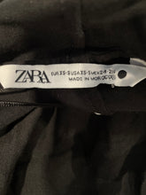 Load image into Gallery viewer, Zara Womens Black Asymmetric Tied Waist Sleeveless Blouse Top Size XS
