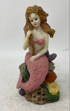 Load image into Gallery viewer, Home Decorative Collectible Multicolor Engraved Ceramic Sea Mermaid Figurine
