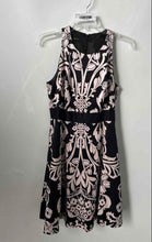 Load image into Gallery viewer, INC International Concepts Womens Black White Printed Fit &amp; Flare Dress Size 8
