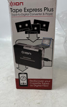 Load image into Gallery viewer, ION Tape Express Plus Cassette Tape-To-Digital Converter &amp; Player Not Tested
