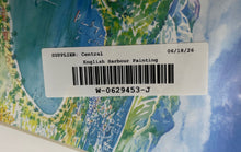 Load image into Gallery viewer, Blues And Greens Antigua Caribbean Coastal Landscape Painting By English Harbour
