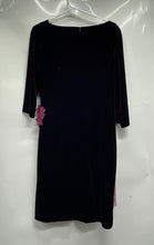 Load image into Gallery viewer, Bencivenga Womens Purple 3/4 Sleeve Boat Neck Back Zip Sheath Dress Size 48
