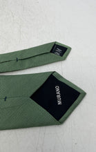 Load image into Gallery viewer, Murano Mens Green Textured Adjustable Formal Pointed Tie One Size
