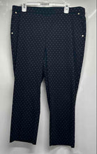 Load image into Gallery viewer, Anne Klein Womens Black Printed Straight Leg Pull-On Ankle Pants Size 14
