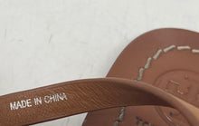 Load image into Gallery viewer, Authentic Tory Burch Womens Emmy Brown Pearl Flat Thong Sandals Size 7.5M Worn
