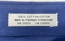 Load image into Gallery viewer, Authentic Christian Dior Mens Blue Cotton Long Sleeve Dress Shirt Size 17 36/37
