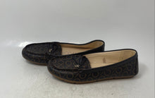 Load image into Gallery viewer, Calvin Klein Womens Linca Brown Monogram Slip-On Bow Loafer Shoes Size 8
