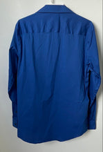 Load image into Gallery viewer, Alfani Mens Royal Blue Long Sleeve Slim Fit Collared Dress Shirt Size M
