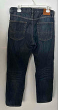 Load image into Gallery viewer, Lucky Brand Mens Navy Blue Dark Wash Denim Straight Leg Jeans Size 33x30
