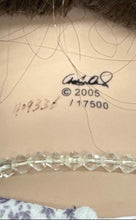 Load image into Gallery viewer, Kids Ceramic Brown Hair &amp; Eyes 2005 Baby Doll In Lavender Dress With Tags
