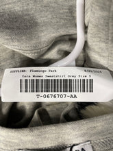 Load image into Gallery viewer, Zara Womens Gray Balloon Sleeve Crew Neck Pullover Sweatshirt Size Small
