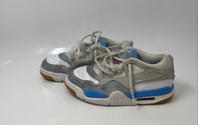 Load image into Gallery viewer, Nike Boys Air Jordan 4 RM FQ7939-104 White Blue Leather Sneakers Shoes Size 4
