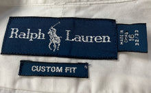 Load image into Gallery viewer, Ralph Lauren Mens White Long Sleeve Custom Fit Dress Shirt Size 16 32/33
