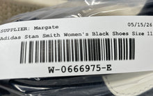 Load image into Gallery viewer, Adidas Womens Stan Smith S77344 Black Low Top Lace-Up Sneaker Shoes Size 11

