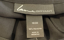 Load image into Gallery viewer, Lane Bryant Womens Black Long Sleeve Pleated Sheer Blouse Top Sz 18/20 With Tag
