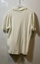 Load image into Gallery viewer, Kenneth Cole Mens Cream Short Sleeve Collared Golf Polo Shirt Size Large
