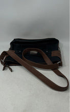 Load image into Gallery viewer, Stone Mountain Womens Black Brown Leather Outer Pocket Medium Crossbody Bag
