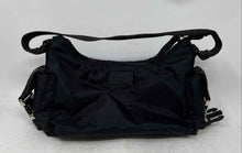 Load image into Gallery viewer, Lauren Ralph Lauren Womens Black Inner Pocket Adjustable Strap Shoulder Purse
