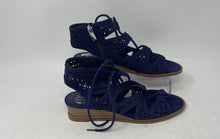 Load image into Gallery viewer, Vince Camuto Womens Rollera Navy Blue Open Toe Side Zip Gladiator Sandal Size 6
