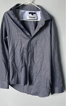 Load image into Gallery viewer, Banana Republic Mens Blue Printed Non-Iron Slim Fit Button-Up Shirt Size L

