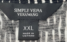 Load image into Gallery viewer, Authentic Simply Vera Vera Wang Womens Black White Pullover T-Shirt Size XXL
