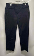 Load image into Gallery viewer, Ann Taylor Womens Black Flat Front Pockets Straight Leg Ankle Pants Size 4
