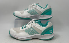 Load image into Gallery viewer, Wilson Womens Hurakn Pro V2 WRS335760 White Green Sneaker Shoes Size 7.5
