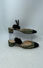 Load image into Gallery viewer, J.Crew Womens Multicolor Printed Leather Ankle Strap Block Mule Heels Size 11
