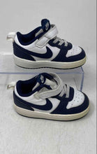 Load image into Gallery viewer, Nike Toddler Boys Court Borough Low 2 BQ5453-107 White Blue Sneakers Shoes Sz 7C

