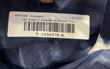 Load image into Gallery viewer, INC International Concepts Womens Blue White Tie Dye Print Blouse Top Size 2
