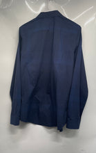 Load image into Gallery viewer, Calvin Klein Mens Blue Long Sleeve Spread Collar Button-Up Shirt No Size
