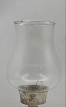 Load image into Gallery viewer, Silver-Tone Plated Removable Glass Shade Candlestick Holder Collectible
