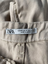 Load image into Gallery viewer, Zara Womens Beige Denim Medium Wash 5-Pocket Design Straight Leg Jeans Size 4
