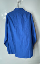 Load image into Gallery viewer, Perry Ellis Mens Blue Long Sleeve Collared Dress Shirt Size 17 1/2 34/35
