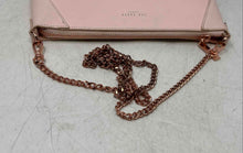 Load image into Gallery viewer, Ted Baker Womens Pink Leather Detachable Chain Strap Zip Top Lined Crossbody Bag
