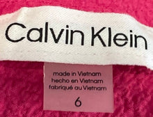 Load image into Gallery viewer, Calvin Klein Womens Fuchsia Sleeveless Ruffle Hem Fit &amp; Flare Dress Size 6
