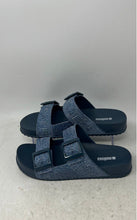 Load image into Gallery viewer, Melissa Womens Cozy M Lover Blue Two-Strap Slip-On Wedge Slide Sandals Size 8
