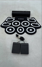 Load image into Gallery viewer, Portable Roll-Up Electronic Drum Kit With Nine Silicone Pads And Two Foot Pedals

