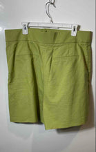 Load image into Gallery viewer, Zara Womens Green Pleated Front Slash Pocket Regular Fit Chino Shorts Size XXL
