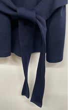 Load image into Gallery viewer, 7th Avenue Design Studio NY &amp; Company Womens Blue V-Neck Belted Blouse Top Sz L
