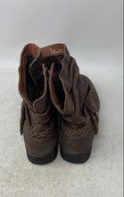 Load image into Gallery viewer, Born Womens Ouvea Brown Leather Round Toe Tasseled Zipper Ankle Booties Size 8 M

