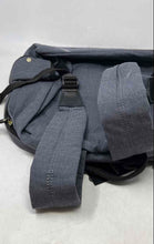 Load image into Gallery viewer, London Fog Womens Gray Black Denim Outer Pockets Adjustable Strap Backpack
