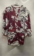 Load image into Gallery viewer, Iro Paris Womens Multicolor 3/4 Sleeve V-Neck Mini Dress Size 36
