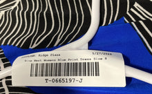 Load image into Gallery viewer, Nine West Womens Blue Printed Sleeveless Back Zip A-Line Dress Size 8
